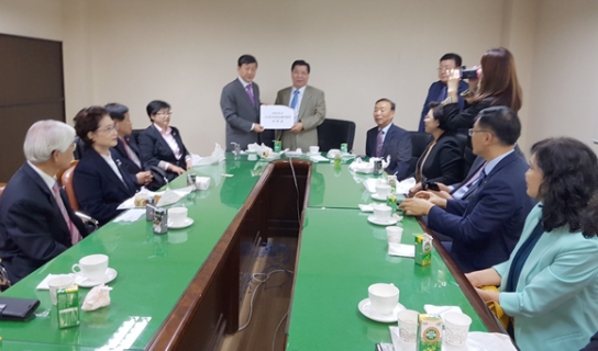 한장총 임원진, 소망교도소 방문