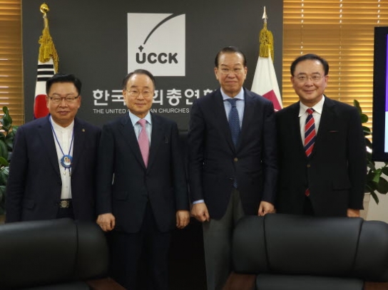 권영세 통일부 장관 한교총 예방