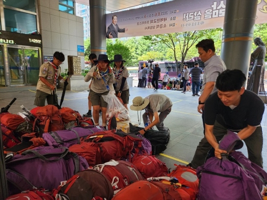 [포토] 새에덴교회 "세계 잼버리 친구들 환영합니다"