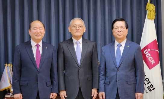 문화체육관광부 유인촌 장관, 한교총 방문 환담