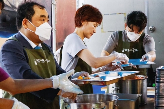 세성본, 영등포 노숙인과 쪽방주민 급식 봉사