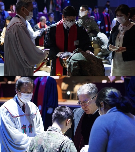 한기총, 새해 첫 육군훈련소 진중세례식 동참
