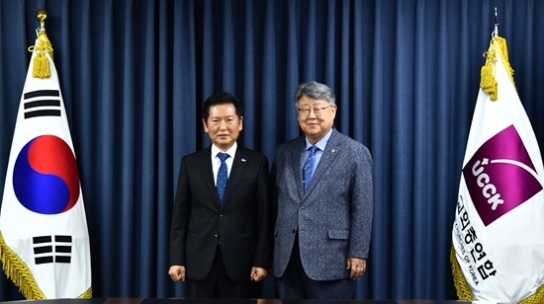더불어민주당 정청래 대표 한교총 방문