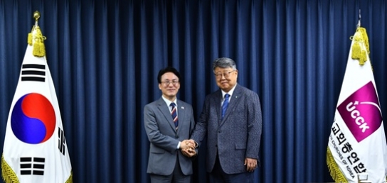김민석 국무총리, 한교총 대표회장단 예방