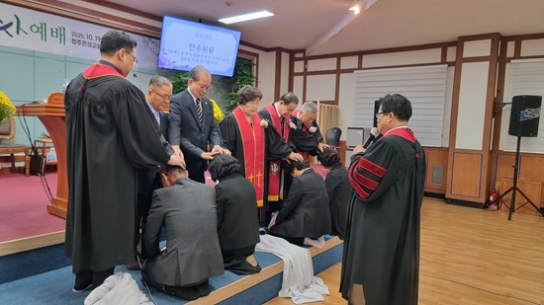 청주은성교회, 교회창립 45주년 기념해 새 일꾼 세워